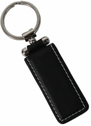 Royce Leather Presidential Key Fob 613-6 - Black Leather Leather Goods