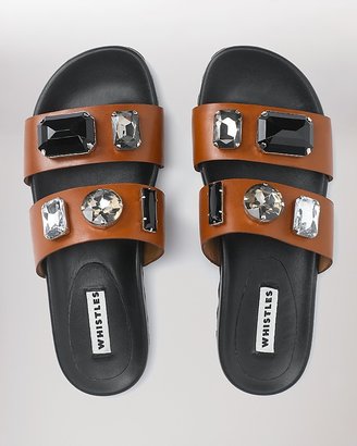 Whistles Flat Sandals - Maddy Jewelled Band Poolslide