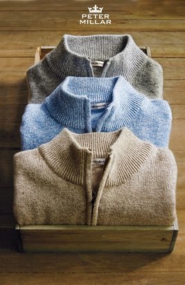 Peter Millar 'Firenze' Regular Fit Italian Mélange Knit Quarter Zip Sweater