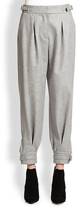 Band Of Outsiders Slouchy Cuffed Wool Pants