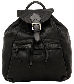 DKNY Soft Washed Leather Back Pack in Black R1412003