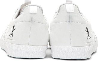 Opening Ceremony Adidas Originals x Grey Leather Tae Kwon Do Gazelle Sneakers
