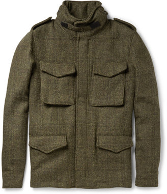 Aspesi Thermore-Insulated Harris Tweed Field Jacket
