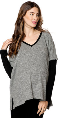 A Pea in the Pod Drew Drop Shoulder Maternity Sweater