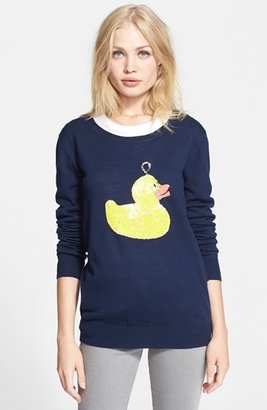 Markus Lupfer 'Hook-a-Duck' Sequin Duck Sweater