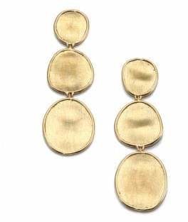 Marco Bicego Lunaria 18K Yellow Gold Triple-Drop Earrings