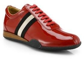 Bally Patent Leather Lace-Up Sneakers