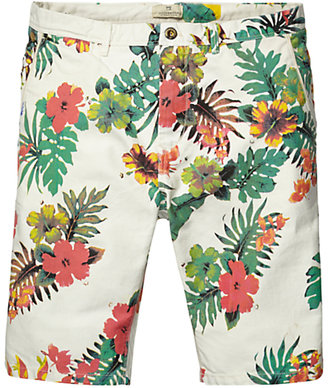 Scotch & Soda Floral Chino Shorts, Floral