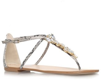 Miss KG Beige 'delight' flat t-bar sandals