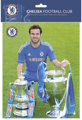 Mata Chelsea & Trophies 12-13 - 10"" x 8"" Bagged Photographic