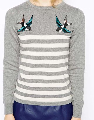 Sugarhill Boutique Love Bird Stripe Sweater