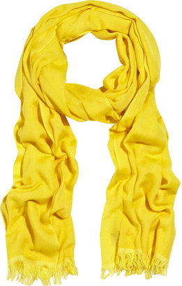 Crumpet Cashmere and silk-blend scarf
