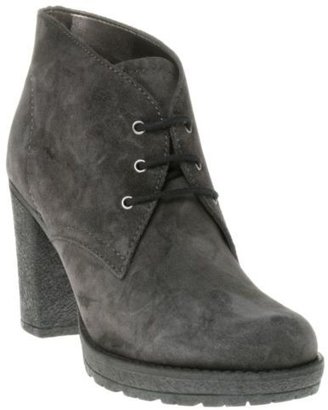 Sole New Womens Grey Chukka Suede Boots Ankle Lace Up