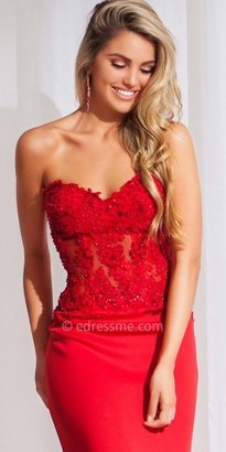 Tony Bowls Le Gala Double Jersey Corset Prom Gown