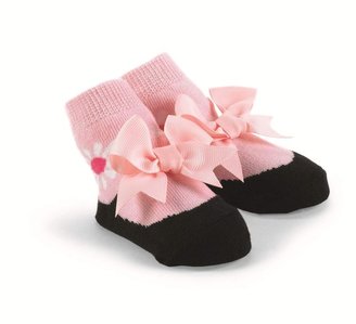 Mud Pie MP171959 Baby Socks, Pink, Black, 0-12 Months
