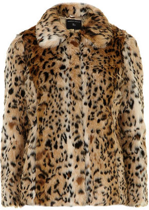 Dorothy Perkins Faux fur leopard print coat