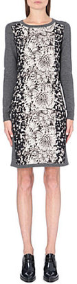 Paul Smith Printed-panel knitted dress