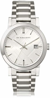 Burberry Men's BU9000 Large Check Stainless Steel Bracelet Dial Watch