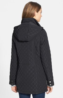 Calvin Klein Quilted Jacket with Removable Hood (Online Only)
