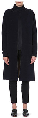 Jil Sander Collarless cashmere-blend coat