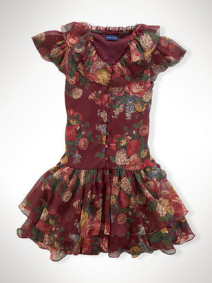 Ralph Lauren Ruffled Chiffon Dress