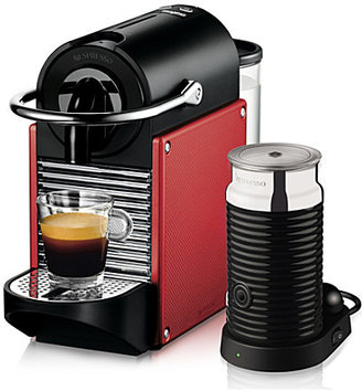 Nespresso Pixie with Aeroccino by Magimix electric red