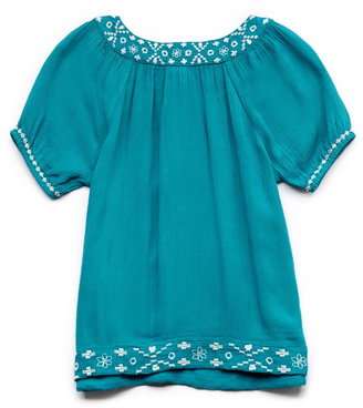 Forever 21 girls Embroidered Gauze Top (Kids)