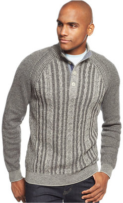 Tommy Bahama Barbados Mock-Neck Cable-Knit Sweater