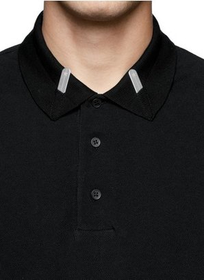 Nobrand Collar bone cotton polo shirt
