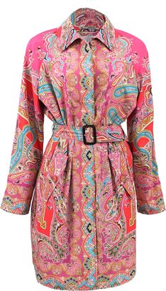Etro Belted Paisley Trench