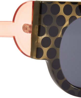 Le Specs + CRAIG & KARL Houdini round-frame acetate sunglasses