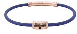 Fossil Navy And Rose Gold-Tone Bracelet