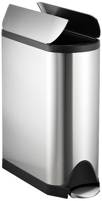 Container Store 11.8 gal. Butterfly Step Can Stainless