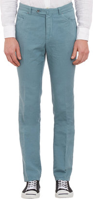 Luciano Barbera Linen-Cotton Pants
