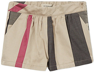 Burberry Mega check shorts 6-36 months