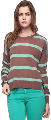 Forever 21 Relaxed Fit Striped Sweater