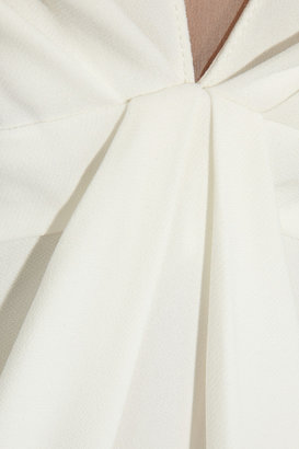 Vionnet Stretch-crepe and silk-georgette dress