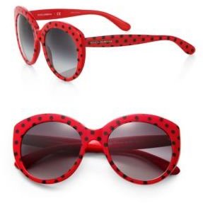 Dolce & Gabbana Spotted Round Sunglasses