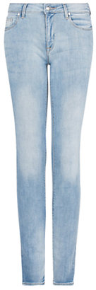 MANGO Slim-Fit Olivia Jeans, Light/Pastel Blue