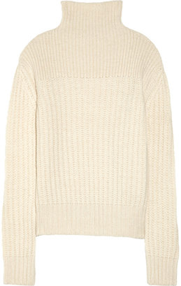 The Row Hunston chunky-knit alpaca and silk-blend turtleneck sweater