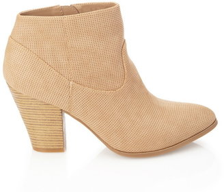 Forever 21 Perforated Faux Leather Booties