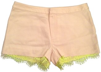 American Retro Beige Cotton Shorts