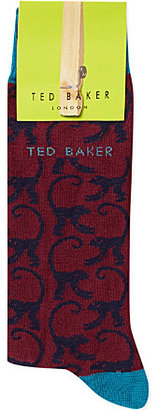 Ted Baker Monkey pattern socks