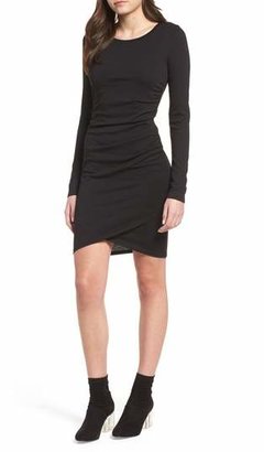Leith Ruched Long Sleeve Dress