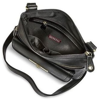 Merona Women's Crossbody Handbag with Front Pocket - Black
