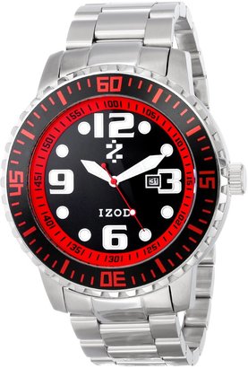 Izod Men's IZS5/4 Black/Red Sport Quartz 3 Hand Watch