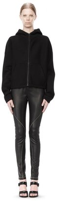 Alexander Wang Stretch Leather Leggings With Stitch Detail