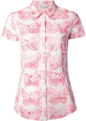 RED Valentino butterfly print blouse