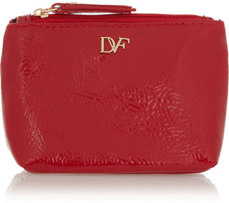 Diane von Furstenberg Faux patent-leather on-the-go essentials kit