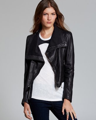 Doma Jacket - Asymmetric Washed Leather